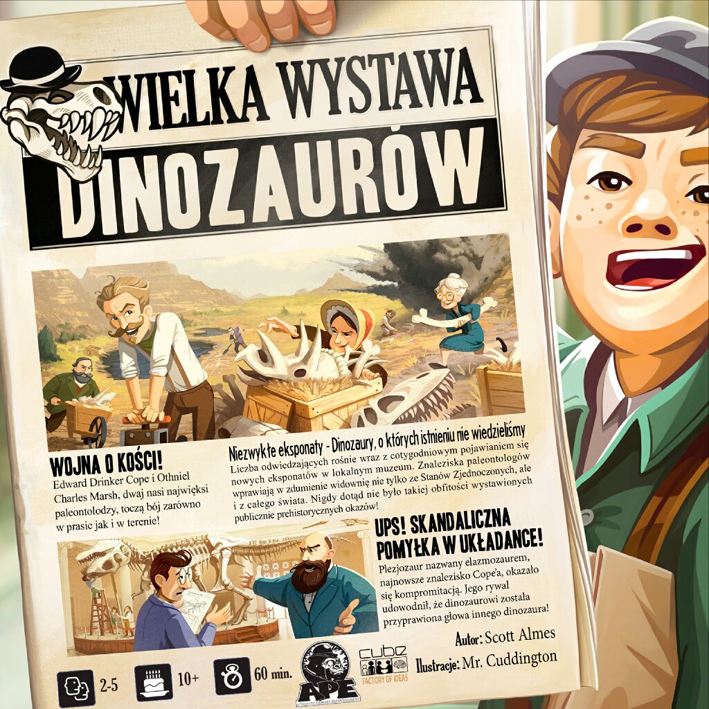 Okładka do Wielka Wystawa Dinozaurów